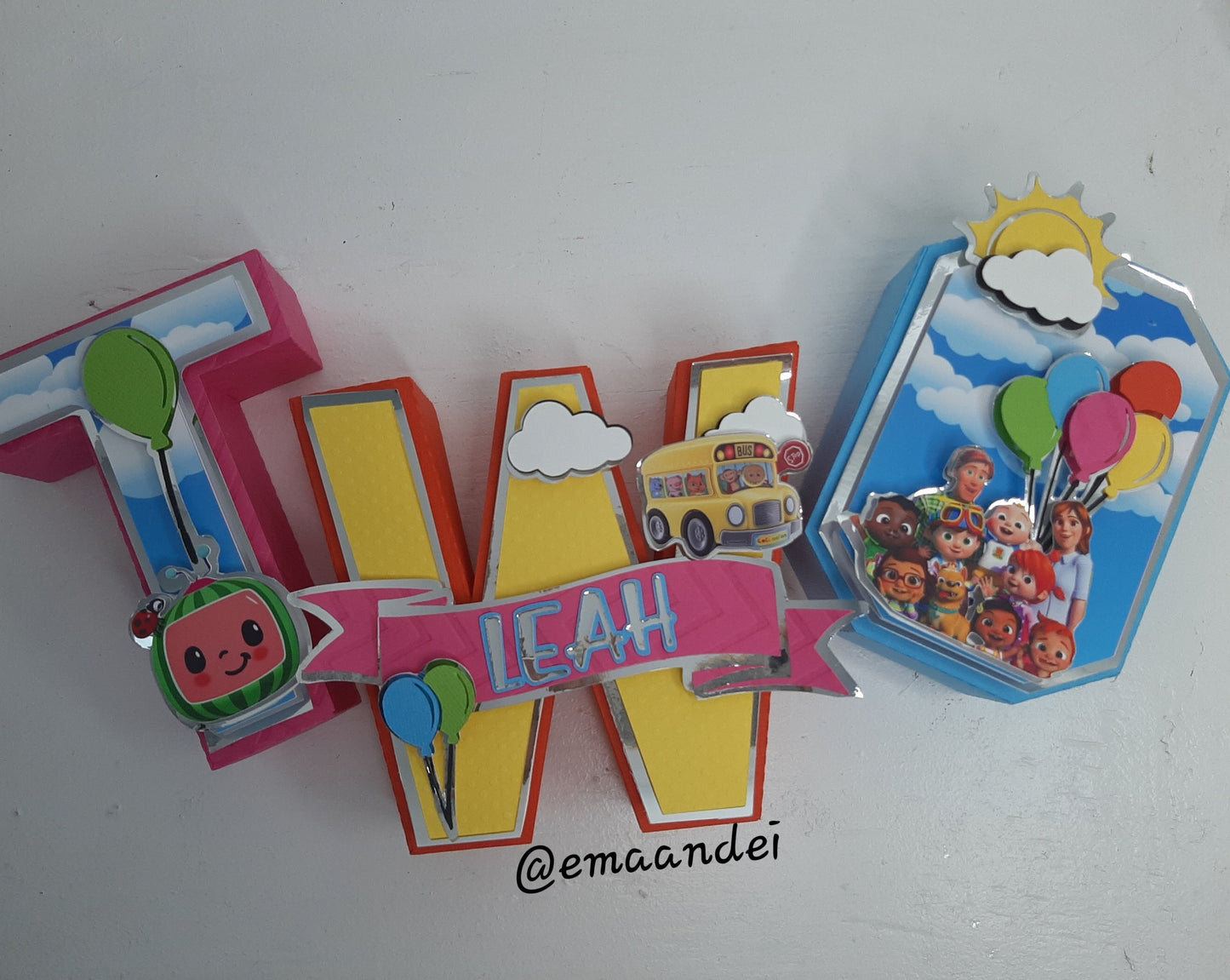Cocomelon_Letras/Números 3D