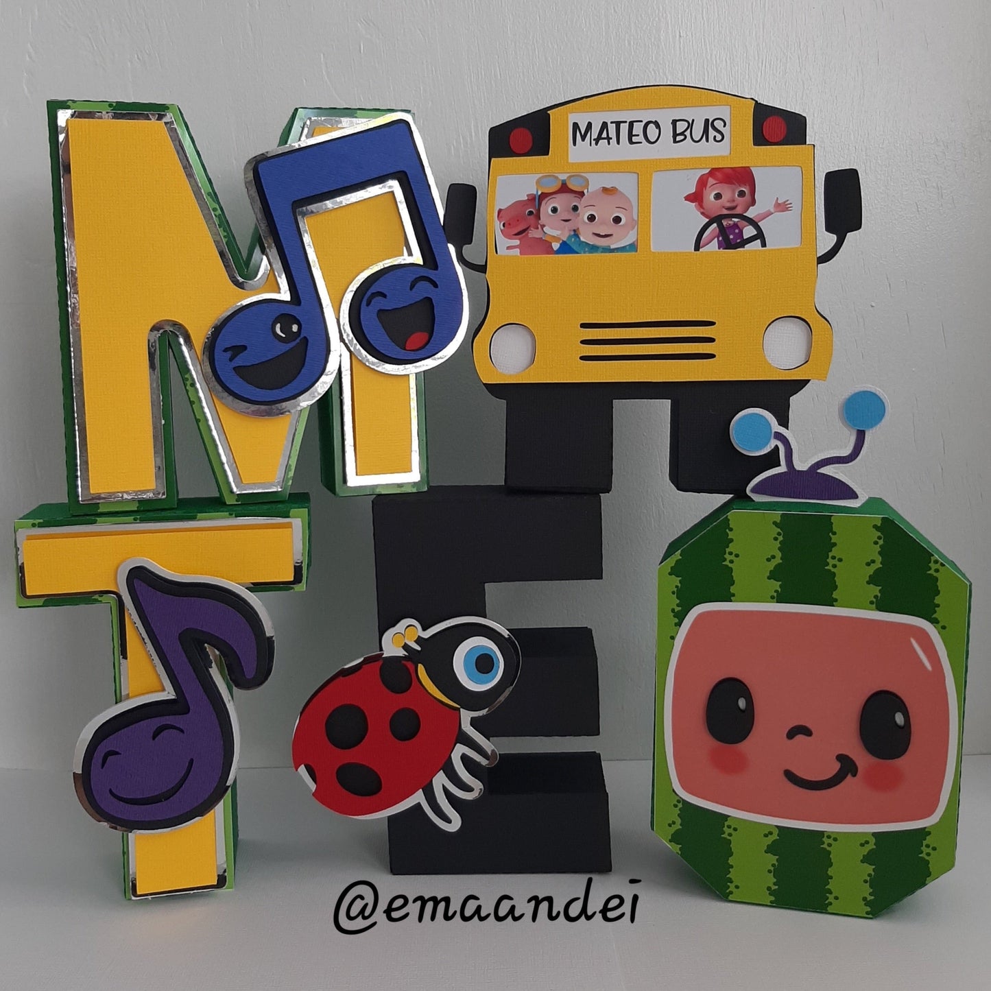 Cocomelon_Letras/Números 3D