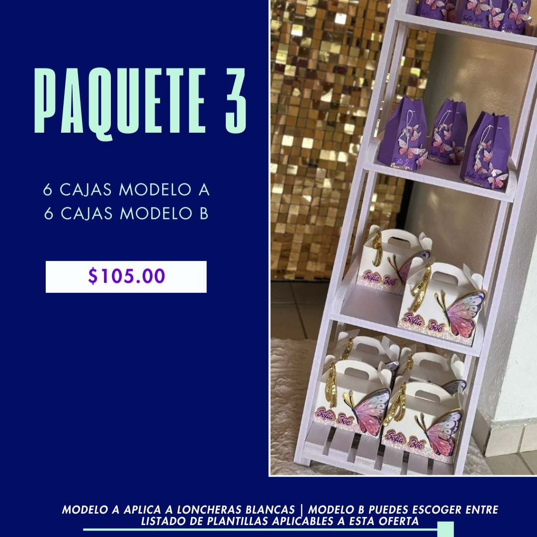 PAQUETE 3 PAPELERÍA
