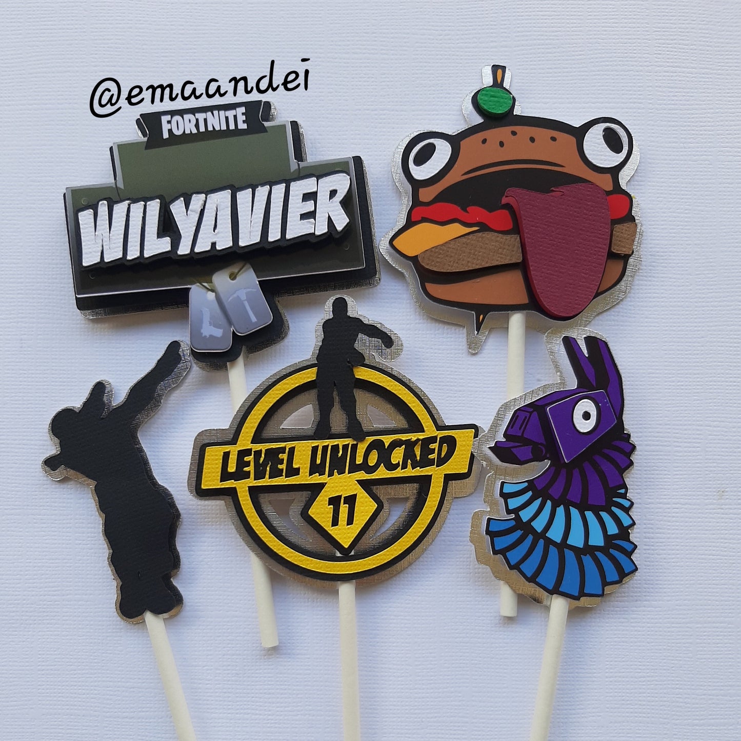 Fortnite_Cupcake Toppers