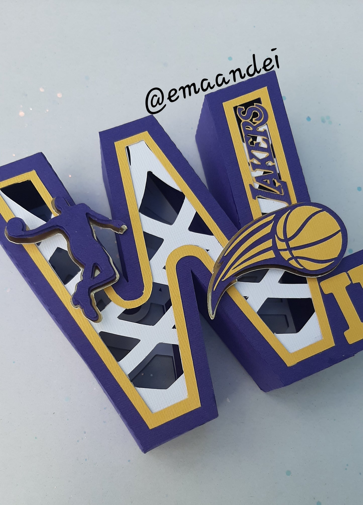 Lakers_Letras números 3D