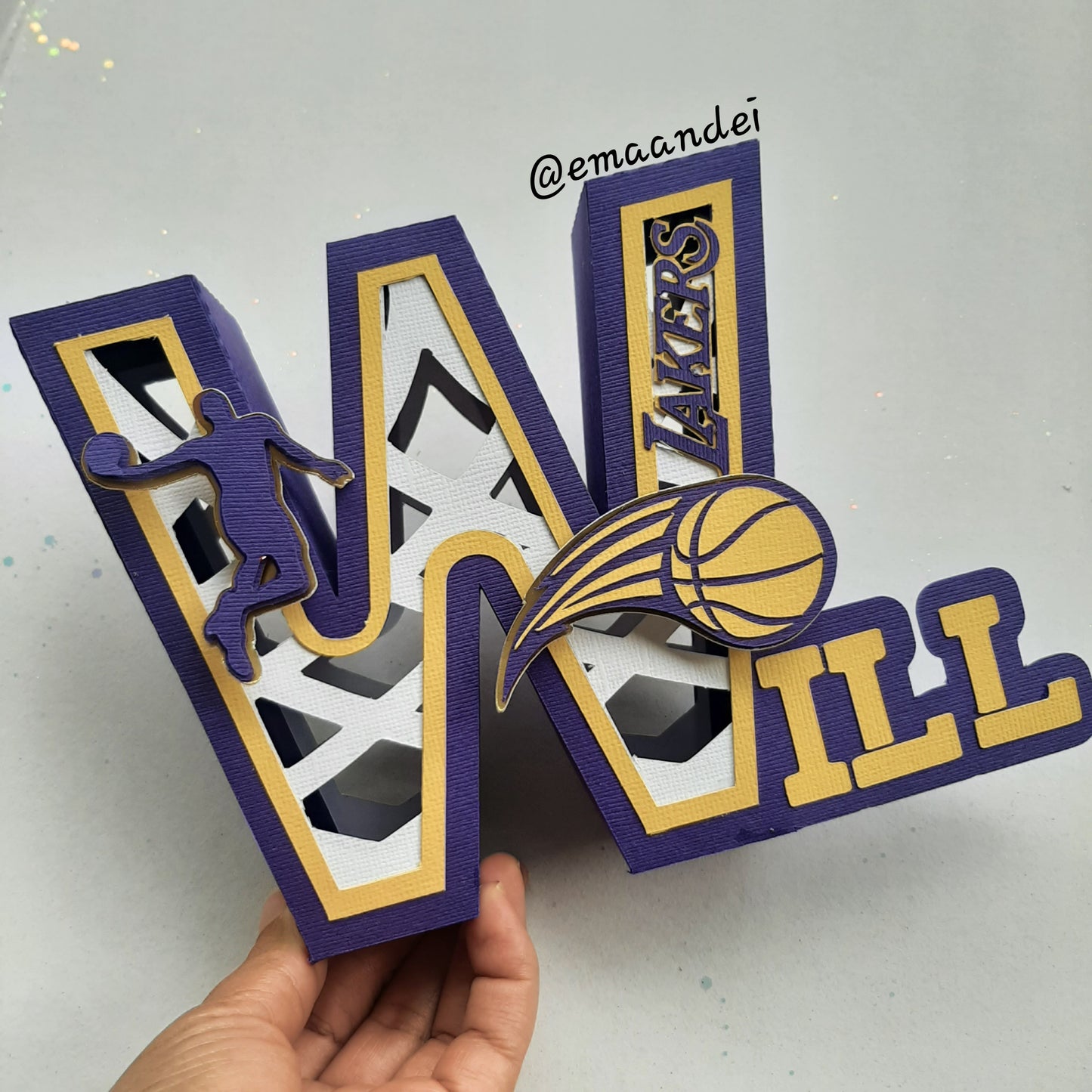 Lakers_Letras números 3D
